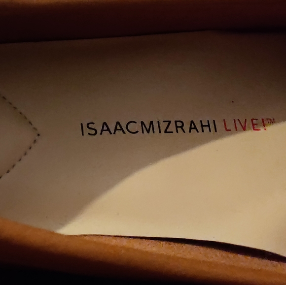 Isaac Mizrahi Live! Tan Leather Loafers - Picture 6 of 6